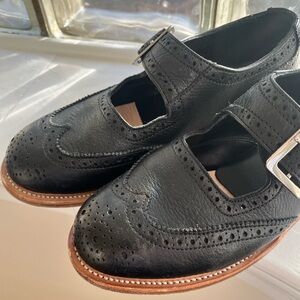 Tricker’s x Gabriella Hearst handmade buckle wingtip brogues EUC UK 4 US 6.5